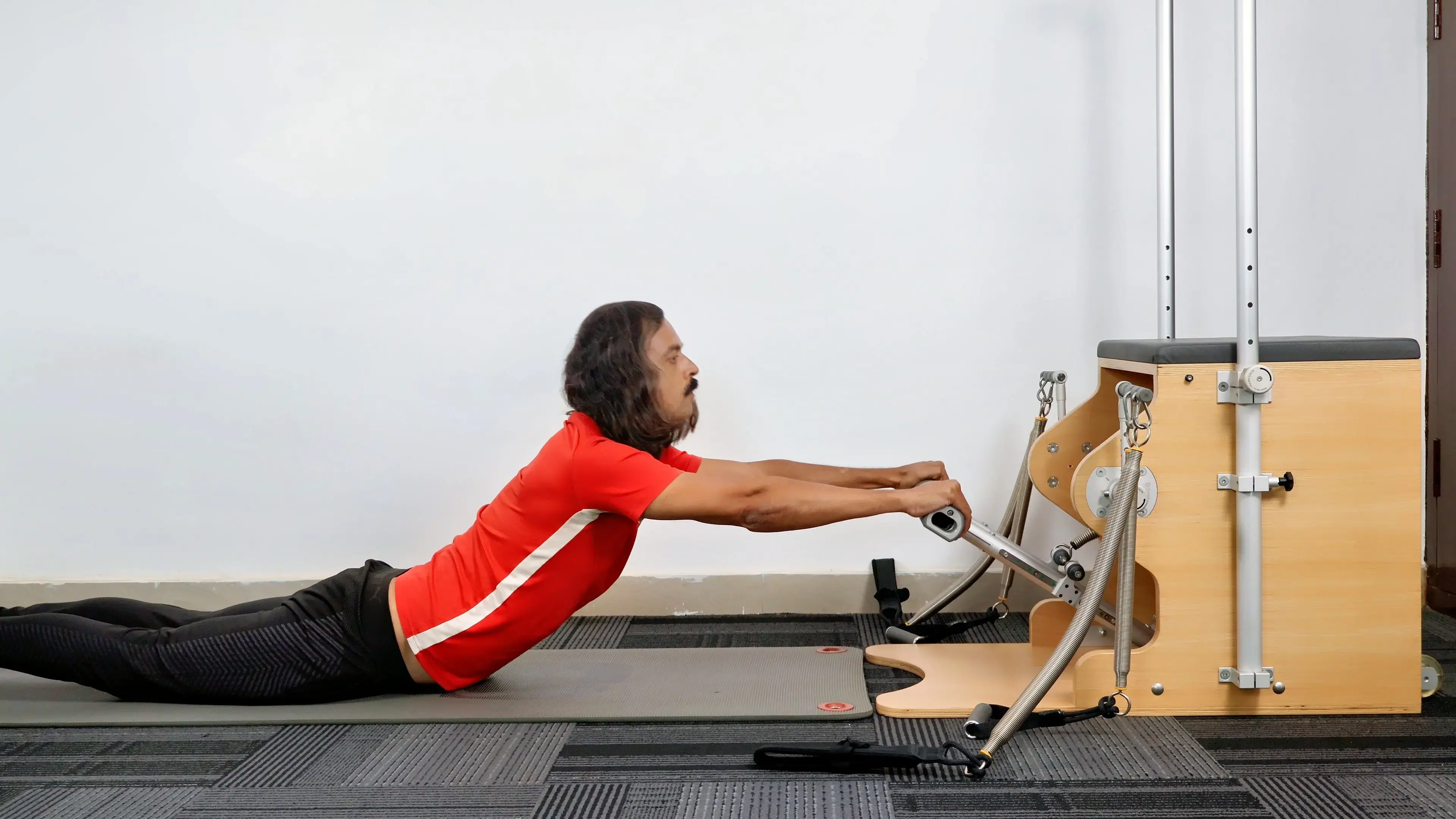 Structured Pilates session on traditional apparatus at a private studio in Bengaluru