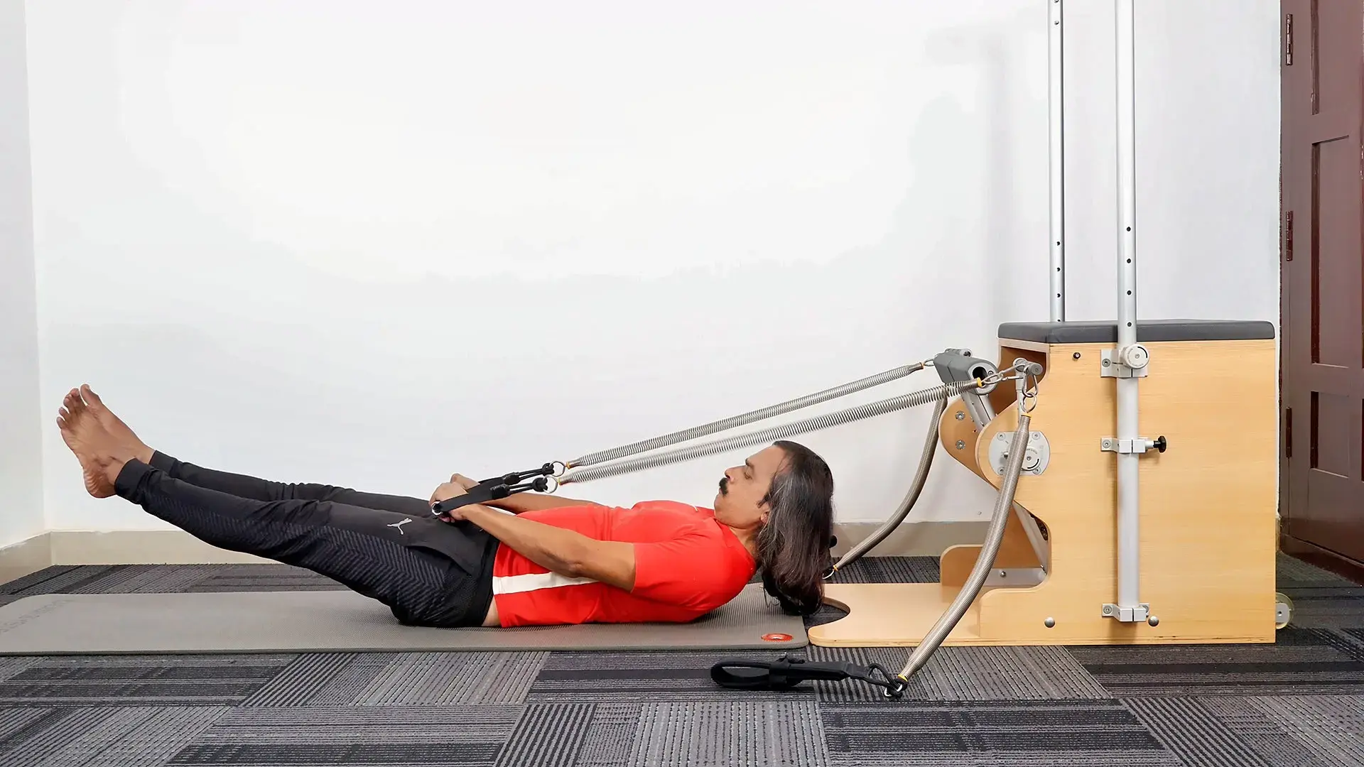 Private Pilates session on traditional apparatus at a full-apparatus studio in Bengaluru