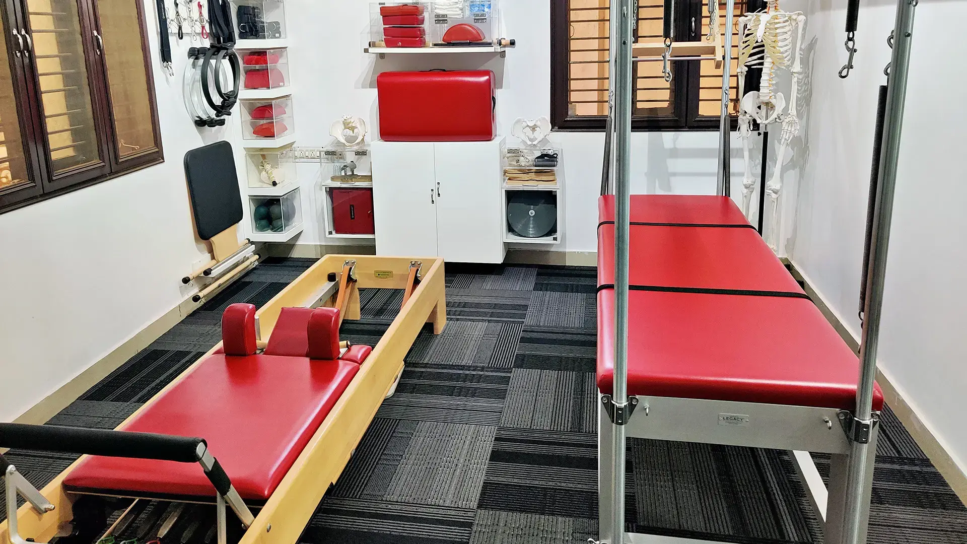 Private Pilates studio in Bengaluru prepared for a one-on-one session