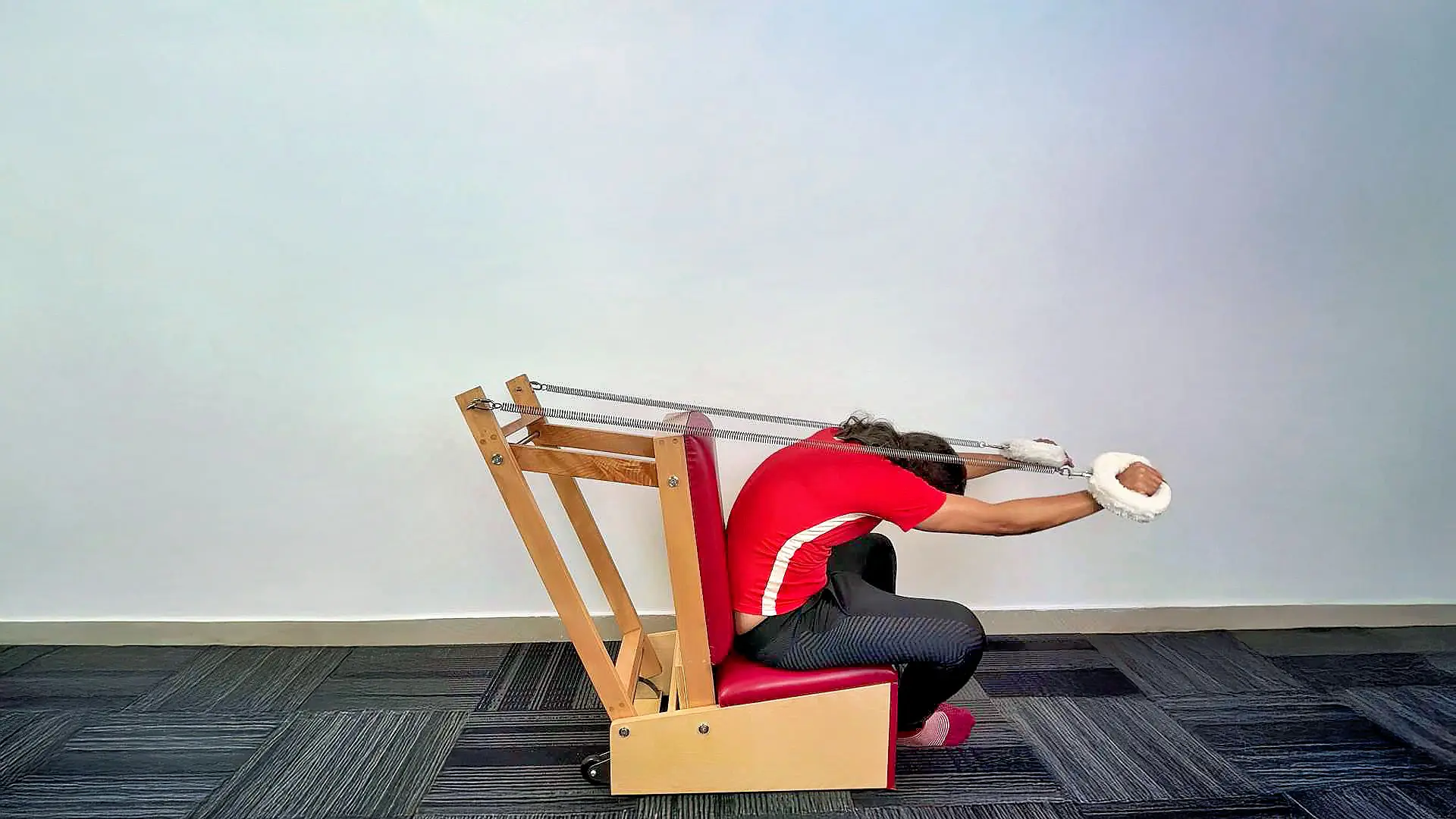 Pilates practice on full apparatus at a private studio in Bengaluru